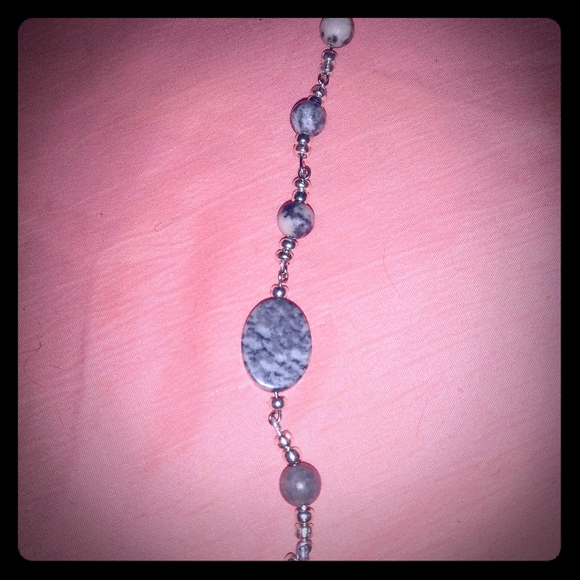 Pink Zebra Jasper Bracelet - Picture 1 of 3